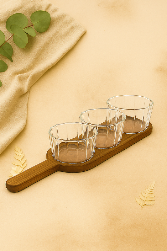 Set de 3 bols avec son plateau Lina