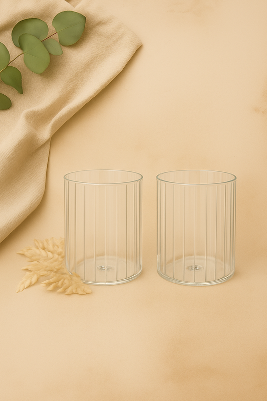 Set de 2 verres court Stripe